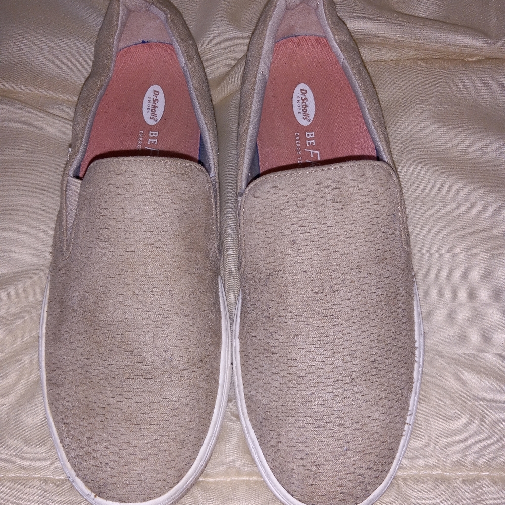 Womens Dr. Scholl's Tan Khaki Slip On Sneaker Shoe